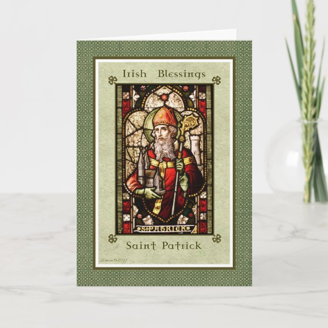 St. Patrick Irish Blessings St. Patrick's Day Card Karte (Vorderseite)