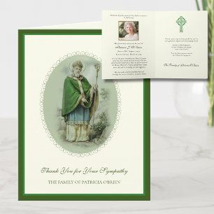 St. Patrick Katholische Irische Keltische Kreuz Ko Dankeskarte