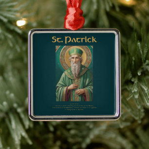 St Patrick Katholische Weihnachtsdekoration Ornament Aus Metall