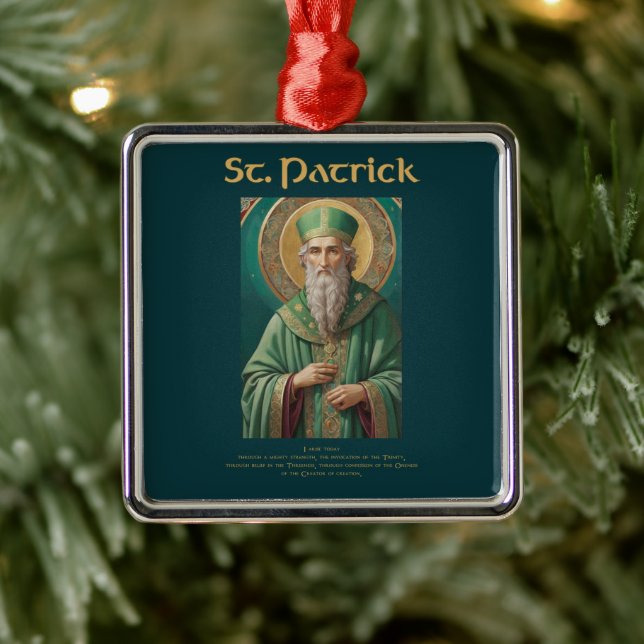 St Patrick Katholische Weihnachtsdekoration Ornament Aus Metall (Baum)