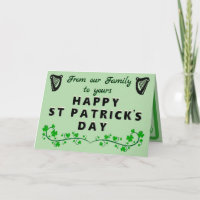 St. Patrick Klapp-Grußkarte