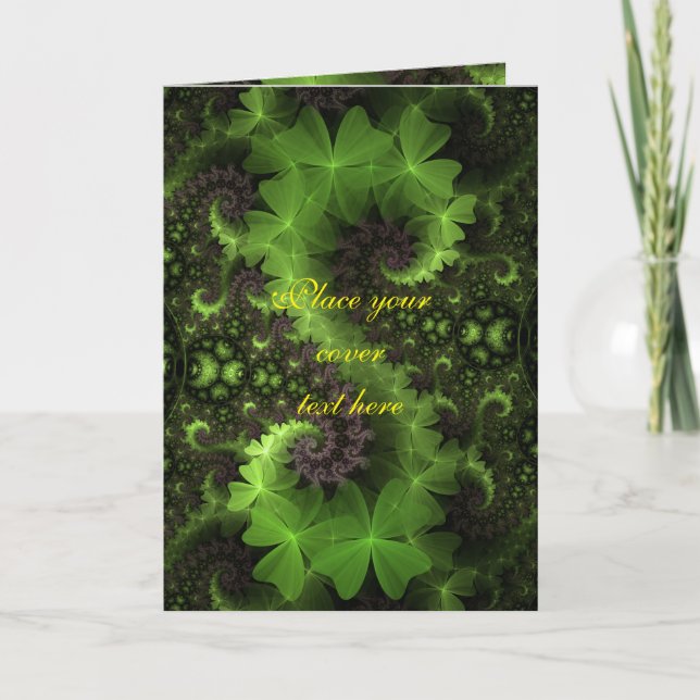 St Patrick Kleeblatt Field Karte (Vorderseite)