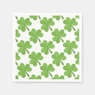 St. Patrick Kleeblatt Irish Ireland Clovers Patter Serviette