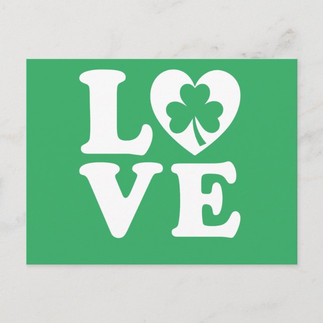 St Patrick Liebe Postkarte (Vorderseite)
