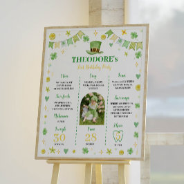 St. Patrick Lucky One Geburtstag Milestone Poster