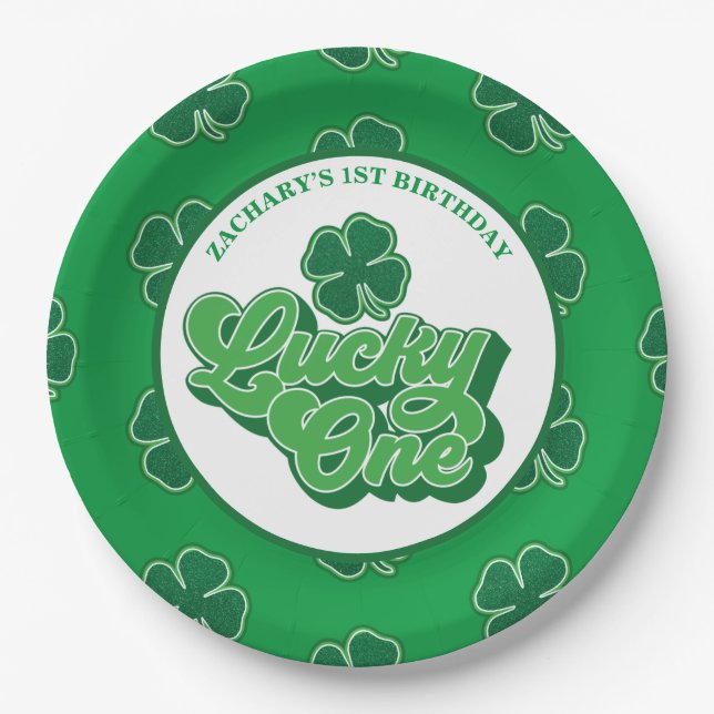 St. Patrick' Lucky One Teller zum ersten Geburtsta (Vorderseite)