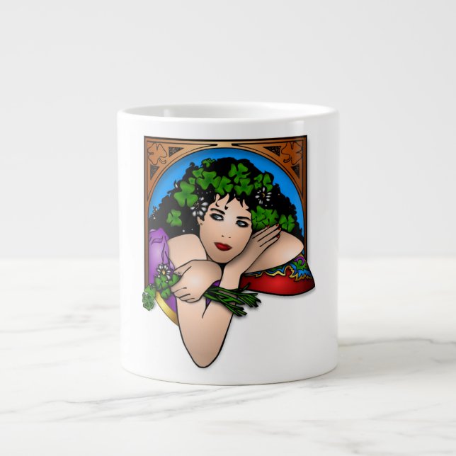 ST. PATRICK-MÄDCHEN Jumbo-Tasse (Vorderseite)