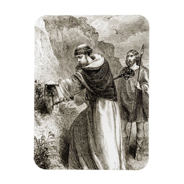 St. Patrick markiert Connals Schild mit dem Kreuz Magnet (Vertikal)