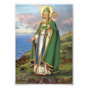 ST PATRICK, PATRON SAINT OF IRLAND. FOTODRUCK