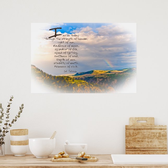 St Patrick Quote Poster (Küche)