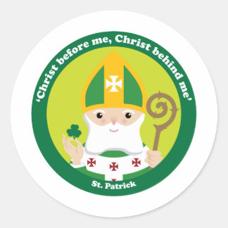 St. Patrick Runder Aufkleber