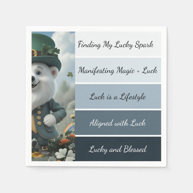 St. Patrick’s Affirmation Serviette (Vorderseite)