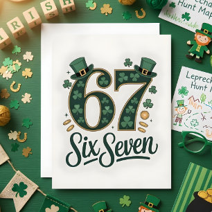 St. Patrick’s Day 67 Meme Kinderkarte Feiertagskarte