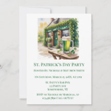 St Patrick’s Day Bar Pub Party