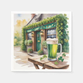 St. Patrick’s Day Bar Pub Party Serviette