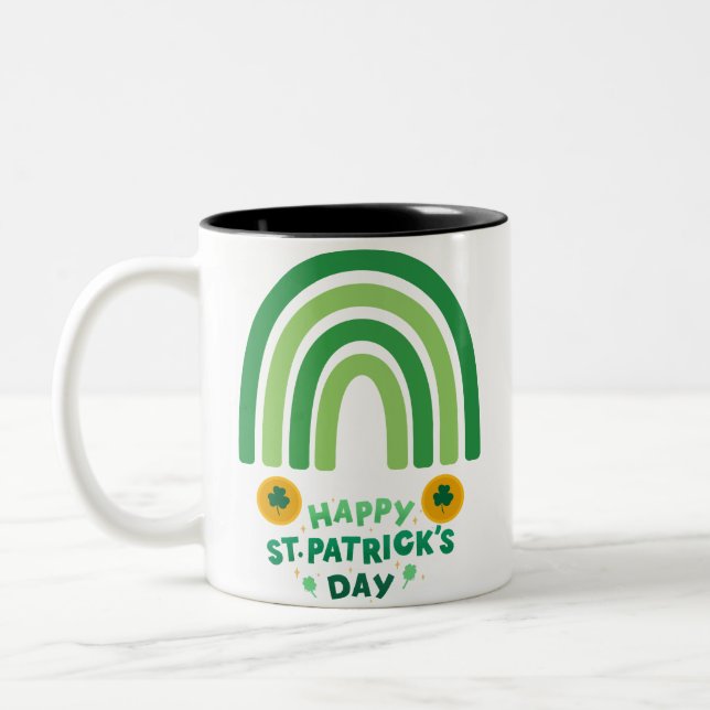 St. Patrick’s Day Blessing Mug Zweifarbige Tasse (Links)