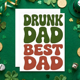 St Patrick’s Day Card for Dad Funny Feiertagskarte
