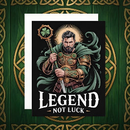 St Patrick’s Day Card Legend Not Luck Feiertagskarte