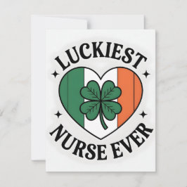 St Patrick’s Day Card Nurse Girlfriend Feiertagskarte