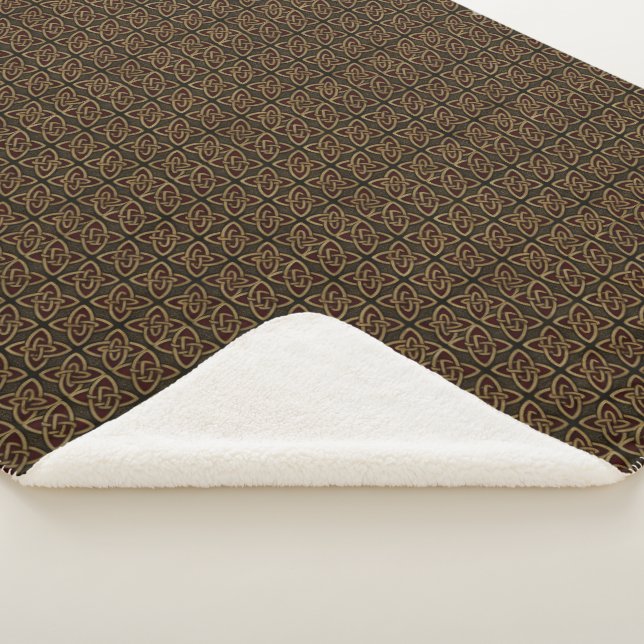 St. Patrick’s Day Celtic Knot Sherpa-Decke  Sherpadecke (3/4)