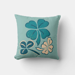 St. Patrick`s Day Clover Kleeblatt Zeichnend Kissen