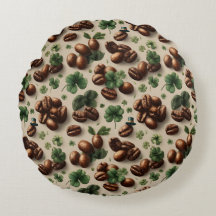 St. Patrick’s Day Coffee & Shamrock Pattern