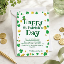 St. Patrick’s Day Einladung zur Feier