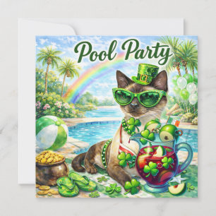 St. Patrick’s Day Glam-Cat-Poolparty Save The Date