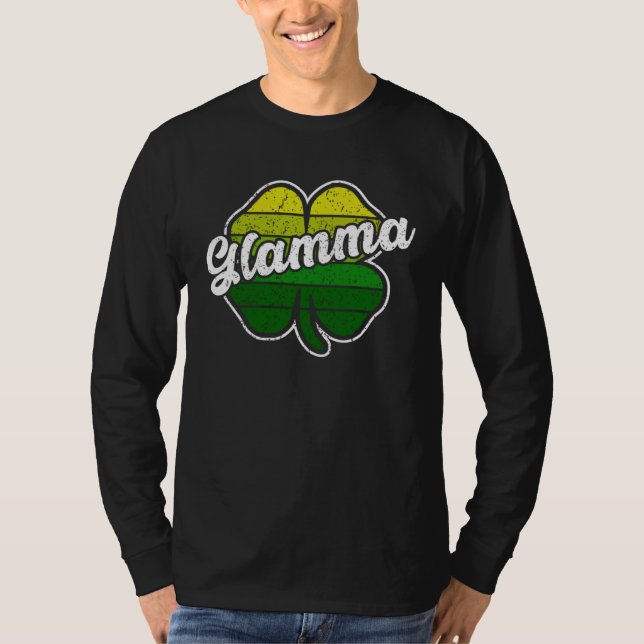 St Patrick s Day Glamma  Mother Irish C Shamrock T-Shirt (Vorderseite)