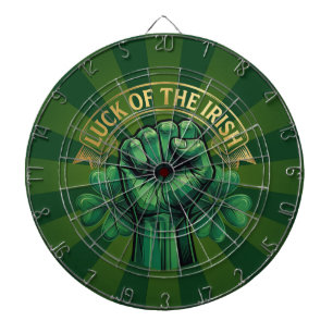 St. Patrick’s Day Glück der Iren Faust Shamrock Dartscheibe