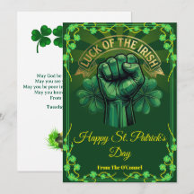 St. Patrick’s Day Glück der Iren Faust Shamrock
