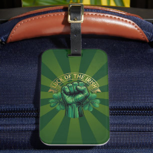 St. Patrick’s Day Glück der Iren Faust Shamrock Gepäckanhänger