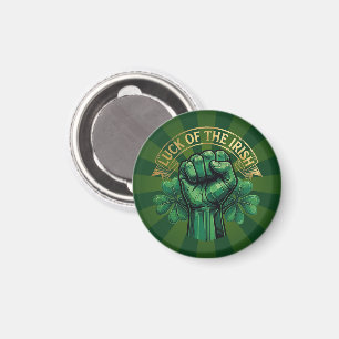 St. Patrick’s Day Glück der Iren Faust Shamrock Magnet