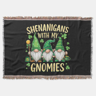 St Patrick’s Day Glücks Kleeblatt Gnom  Decke