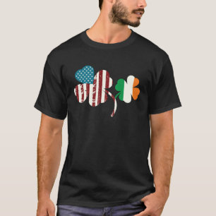 St. Patrick`s Day Glücksklee Amerikanisch USA Iris T-Shirt