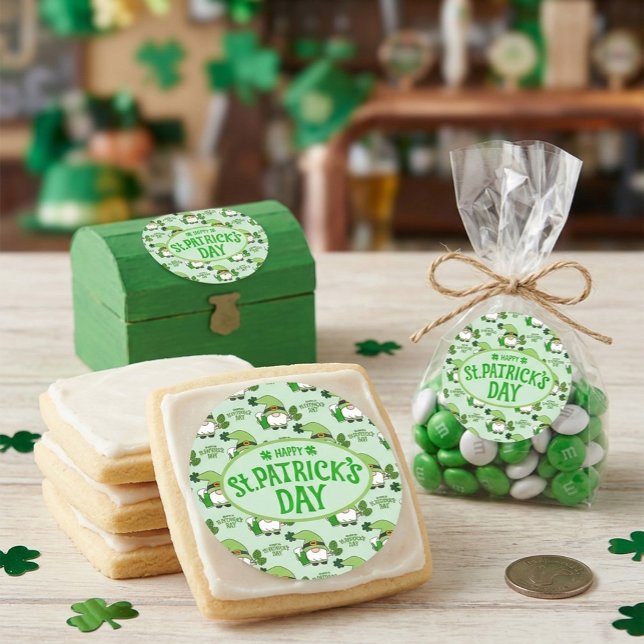 St. Patrick’s Day Gnom-Grüner Aufkleber (Von Creator hochgeladen)