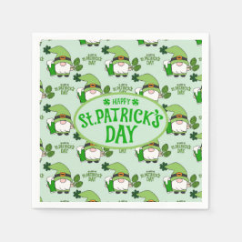St. Patrick’s Day Gnome Napkins Serviette