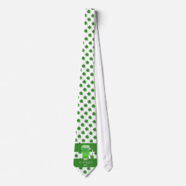 St. Patrick`s day Green Beer Kleeblatt Pattern Krawatte