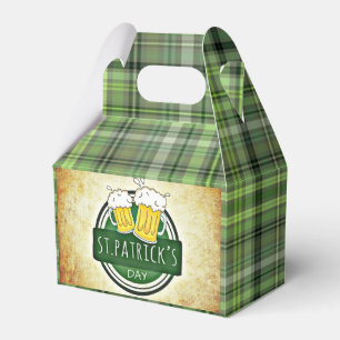 St.Patrick`s Day, Green Irish Kariert Geschenkschachtel