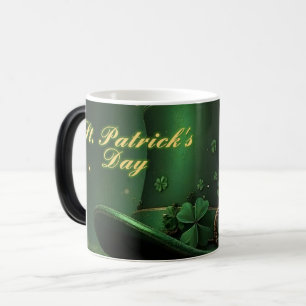 St. Patrick’s Day Hut und Shamrock-Design Verwandlungstasse