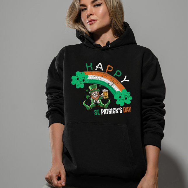 St. Patrick’s Day Irisch Flagge Farbe Regenbogen Hoodie (Von Creator hochgeladen)