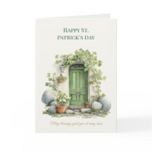 St. Patrick’s Day Irisches Glück Shamrock Grußkart