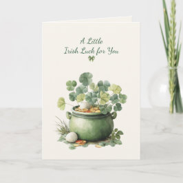St. Patrick’s Day Irish Luck Clover Greeting Card Karte