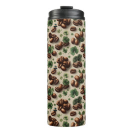 St. Patrick’s Day Kaffee & Shamrock-Muster Thermosbecher