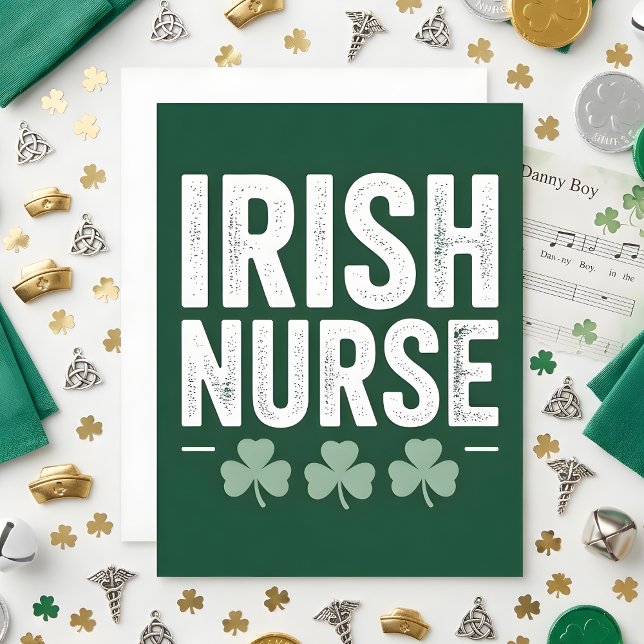 St. Patrick’s Day Karte Irische Krankenschwester (Von Creator hochgeladen)