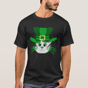 St Patrick s Day Katze Niedliche St Paddys Dat Ka T-Shirt