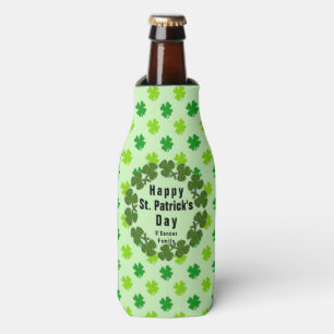 St. Patrick’s Day Kleeblatt Benutzerdefinierter Na Flaschenkühler