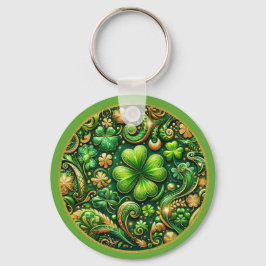 St. Patrick’s Day Kleeblatt-Design  Schlüsselanhänger
