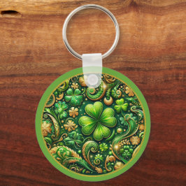 St. Patrick’s Day Kleeblatt-Design  Schlüsselanhänger