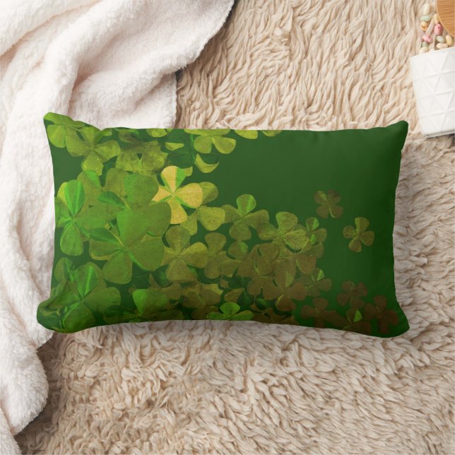 St. Patrick’s Day Kleeblatt Lendenkissen (Decke)